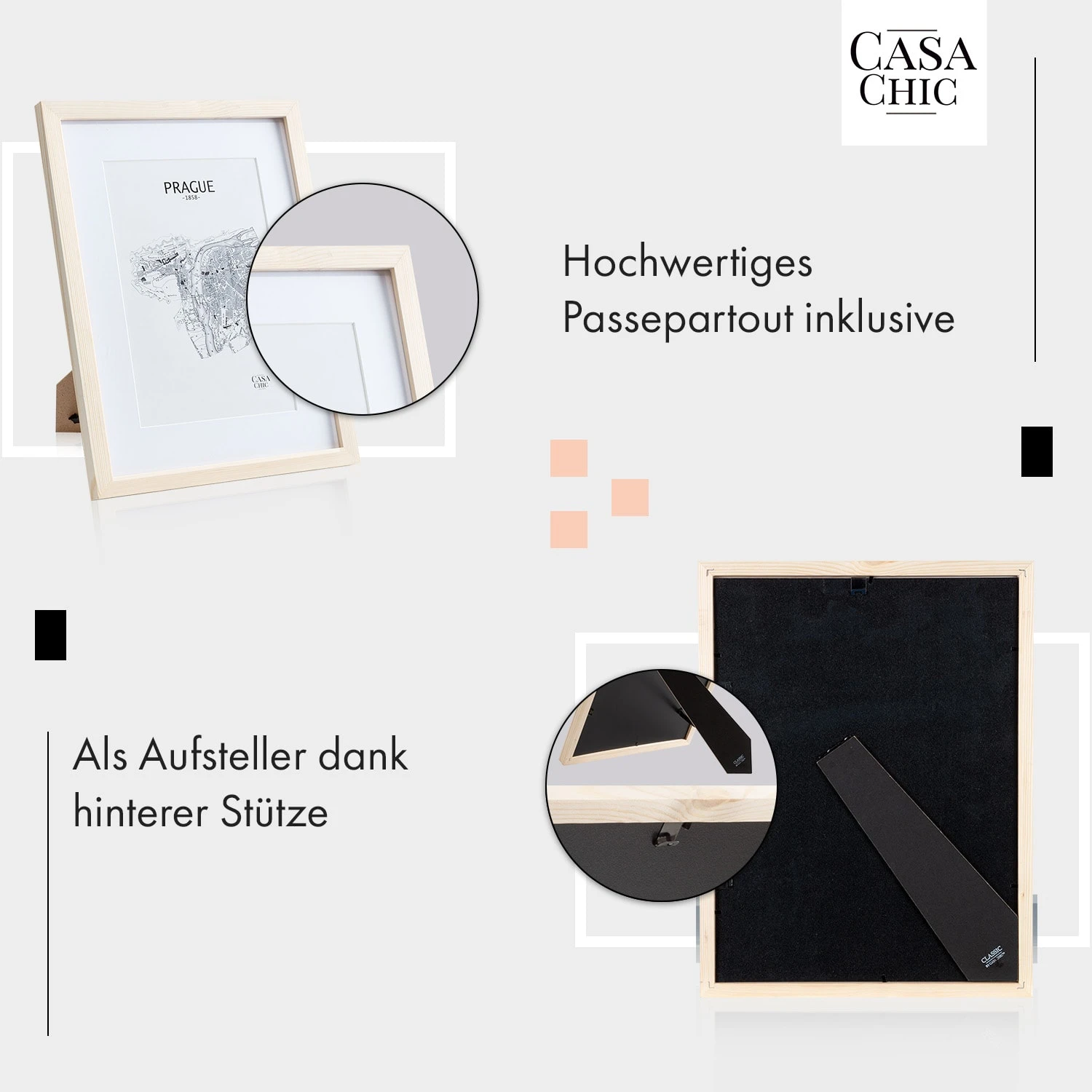 Edinburgh Bilderrahmen Rechteckig 30 X 40 Cm Fotos Passepartout Echtholz 4 Edinburgh Bilderrahmen Rechteckig 30 X 40 Cm Fotos Passepartout Echtholz – Bild 4