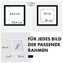 Everton Bilderrahmen Quadratisch 24,4 X 24,4 Cm Fotos Passepartout Glas -Haushaltsgeräte Geschäft 10039288 de 0005 usp