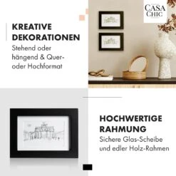 Brighton Bilderrahmen 3er-Set Glasscheibe 10 X 15 Cm Mit Passepartout Echtholz -Haushaltsgeräte Geschäft 10039294 de 0003 usp