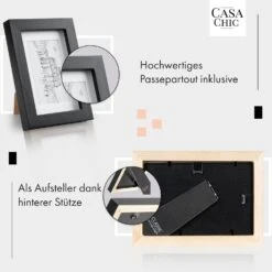 Brighton Bilderrahmen 3er-Set Glasscheibe 10 X 15 Cm Mit Passepartout Echtholz -Haushaltsgeräte Geschäft 10039294 de 0004 usp