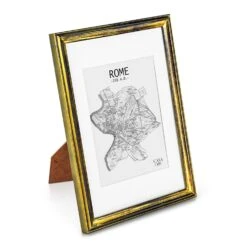 Lancaster Bilderrahmen Rechteckig DIN A4 Fotos Passepartout Holz