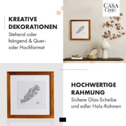 Bristol Bilderrahmen Glasscheibe 25 X 25 Cm Mit Passepartout Echtholz -Haushaltsgeräte Geschäft 10039322 de 0003 usp