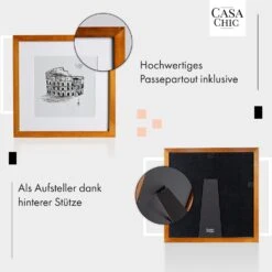 Bristol Bilderrahmen Glasscheibe 30 X 30 Cm Mit Passepartout Echtholz -Haushaltsgeräte Geschäft 10039323 de 0004 usp