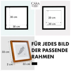 Bristol Bilderrahmen Glasscheibe 30 X 30 Cm Mit Passepartout Echtholz -Haushaltsgeräte Geschäft 10039323 de 0005 usp