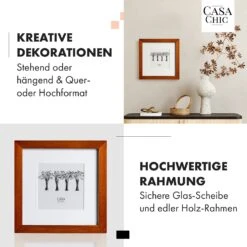 Bristol Bilderrahmen Glasscheibe 20 X 20 Cm Mit Passepartout Echtholz -Haushaltsgeräte Geschäft 10039325 de 0003 usp