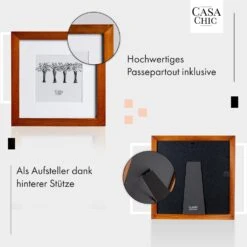 Bristol Bilderrahmen Glasscheibe 20 X 20 Cm Mit Passepartout Echtholz -Haushaltsgeräte Geschäft 10039325 de 0004 usp