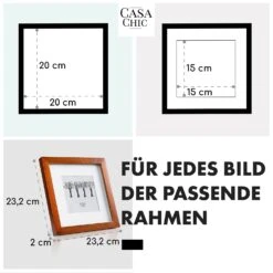 Bristol Bilderrahmen Glasscheibe 20 X 20 Cm Mit Passepartout Echtholz -Haushaltsgeräte Geschäft 10039325 de 0005 usp