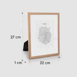 Berwick Bilderrahmen Rechteckig 24,8 X 19,3 Cm Fotos Passepartout Glas -Haushaltsgeräte Geschäft 10039331 yy 0007 dimensions