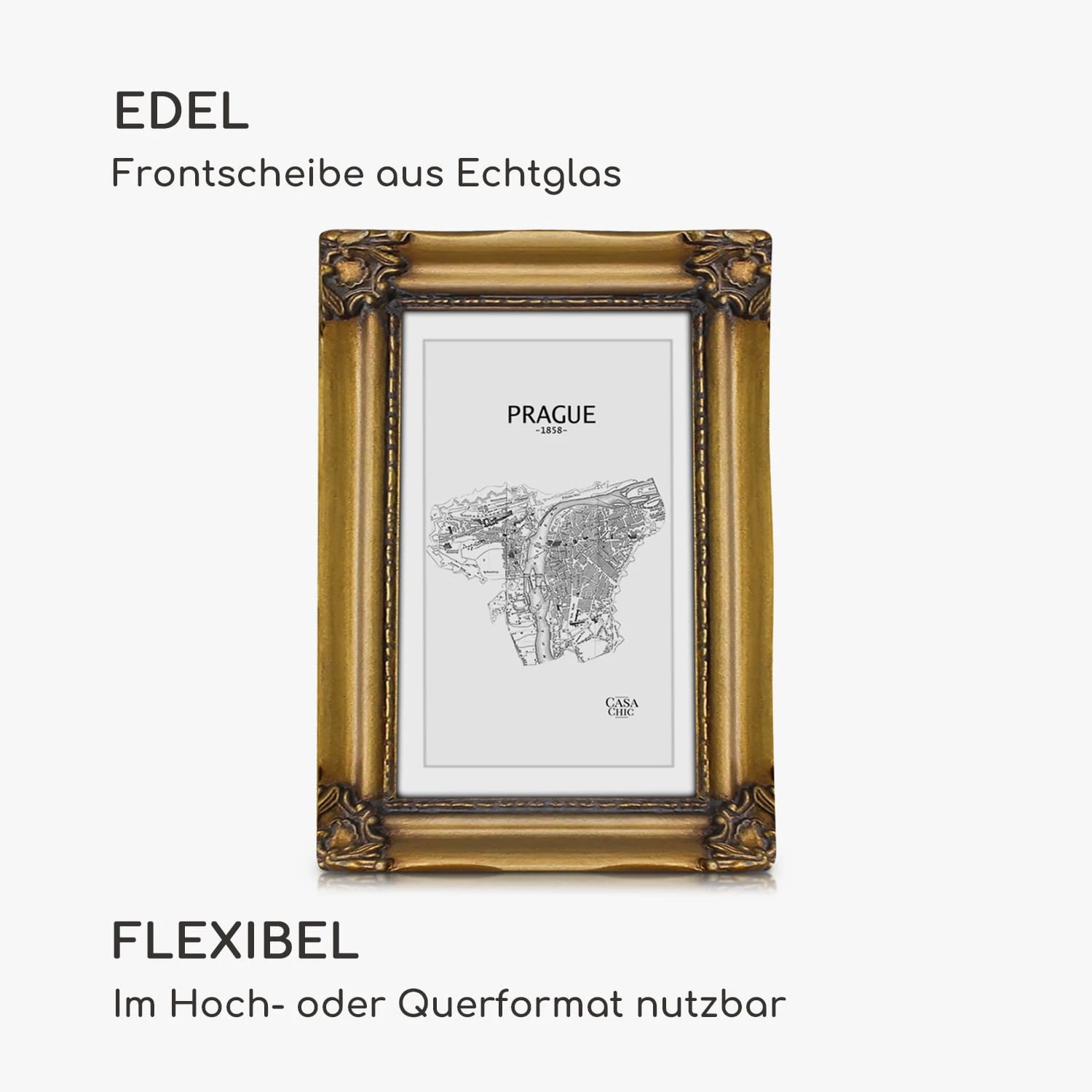 Regent Bilderrahmen Rechteckig 17 X 12 Cm Fotos Passepartout Glas Rokoko 3 Regent Bilderrahmen Rechteckig 17 X 12 Cm Fotos Passepartout Glas Rokoko – Bild 3