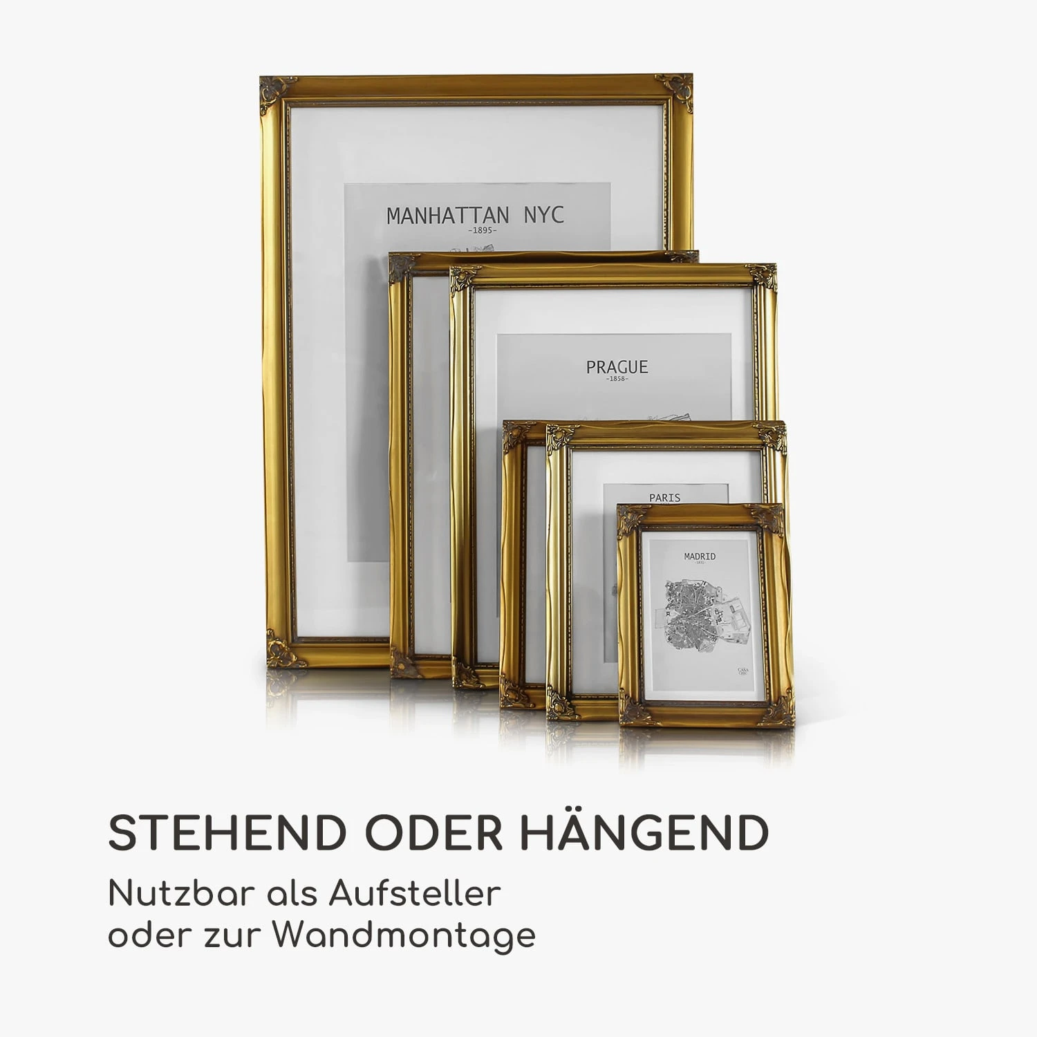 Regent Bilderrahmen Rechteckig 17 X 12 Cm Fotos Passepartout Glas Rokoko 5 Regent Bilderrahmen Rechteckig 17 X 12 Cm Fotos Passepartout Glas Rokoko – Bild 5