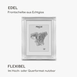 Regent Bilderrahmen Rechteckig 25 X 20 Cm Fotos Passepartout Glas Rokoko -Haushaltsgeräte Geschäft 10039345 de 0003 logo