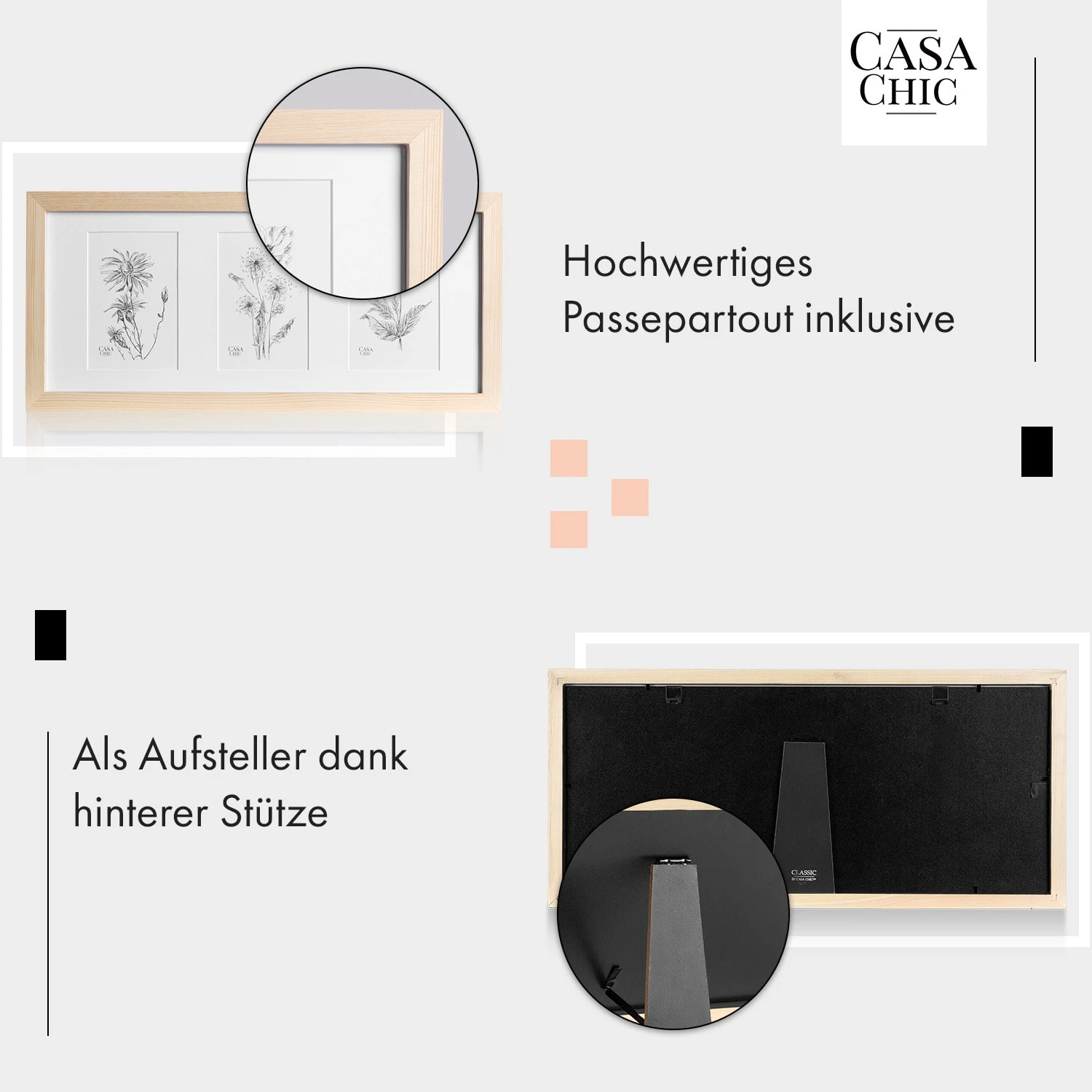 Moorgate Bilderrahmen Rechteckig 3er-Rahmen 15 X 10 Cm Passepartout Holz 4 Moorgate Bilderrahmen Rechteckig 3er-Rahmen 15 X 10 Cm Passepartout Holz – Bild 4