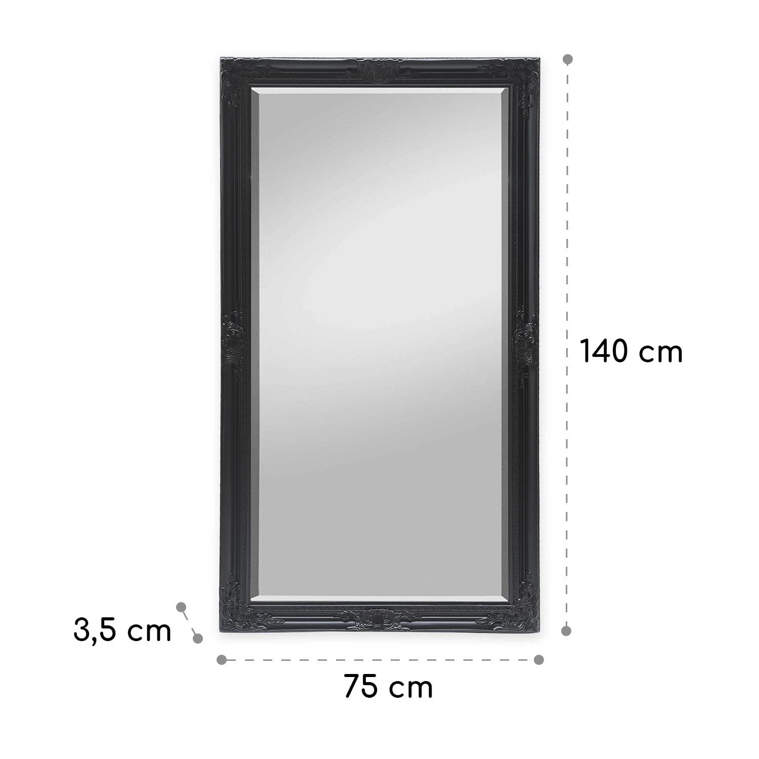 Wembley Wandspiegel Echtholz Rechteckig 140 X 75 Cm 6 Wembley Wandspiegel Echtholz Rechteckig 140 X 75 Cm – Bild 6