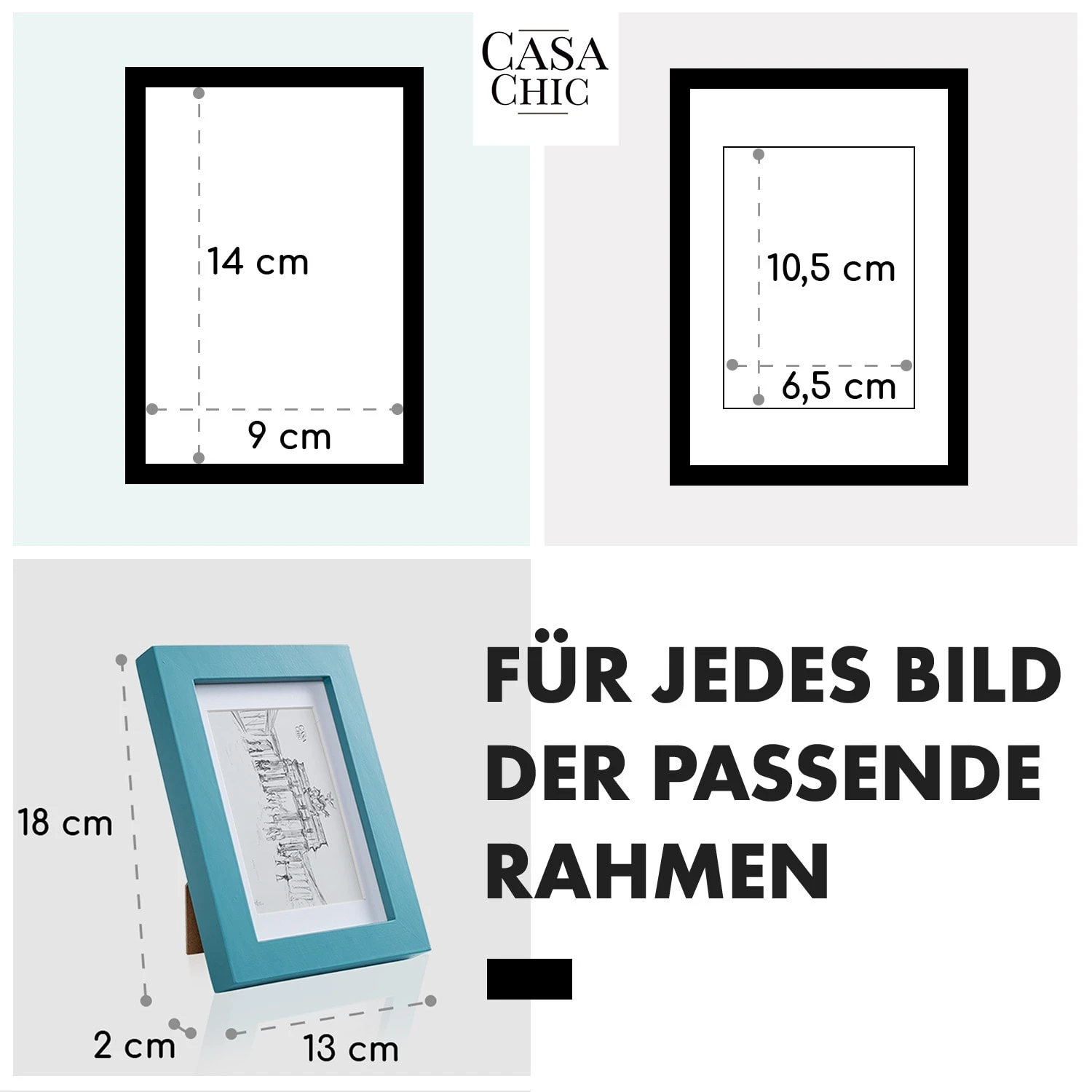 Clapton Bilderrahmen 3er-Set Rechteckig 14 X 9 Cm Fotos Passepartout Glas 5 Clapton Bilderrahmen 3er-Set Rechteckig 14 X 9 Cm Fotos Passepartout Glas – Bild 5
