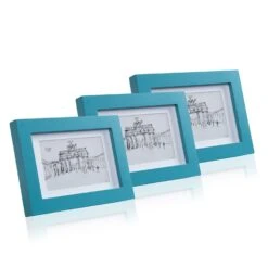 Clapton Bilderrahmen 3er-Set Rechteckig 14 X 9 Cm Fotos Passepartout Glas