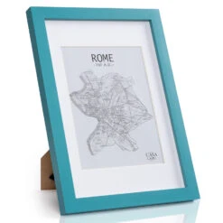 Clapton Bilderrahmen Rechteckig DIN A4 28,7 X 20 Cm Fotos Passepartout Glas