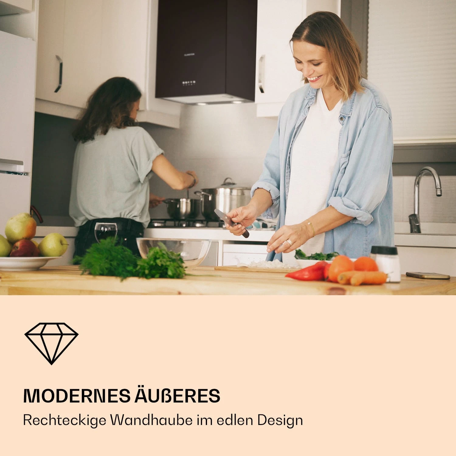 Monumenta Wandabzugshaube Aluminium 559m³/h LED EEK B 2 Monumenta Wandabzugshaube Aluminium 559m³/h LED EEK B – Bild 2