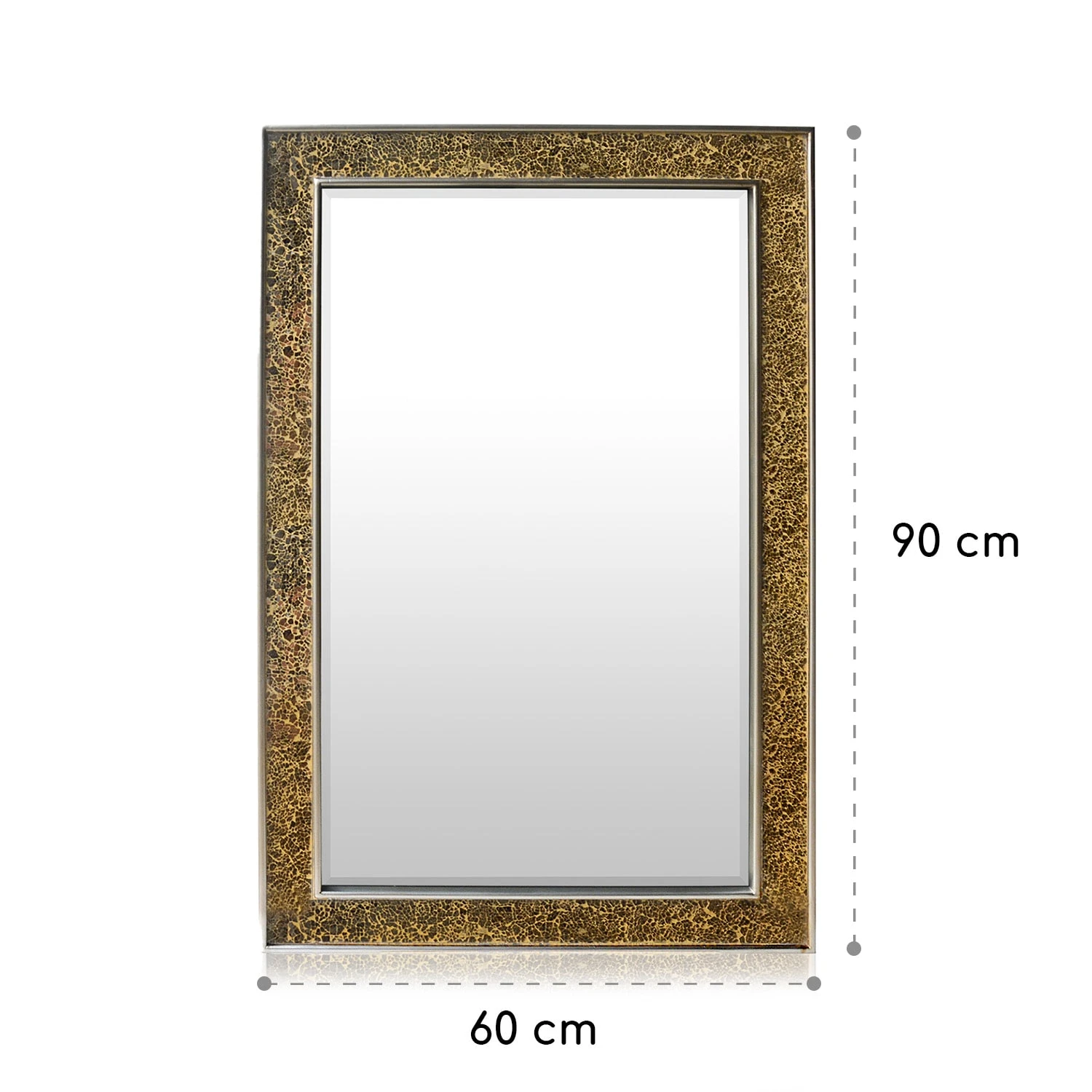 Watford Wandspiegel 90 X 60 Cm Echtholz Glasfliesen Mit Mosaikeffekt 7 Watford Wandspiegel 90 X 60 Cm Echtholz Glasfliesen Mit Mosaikeffekt – Bild 7