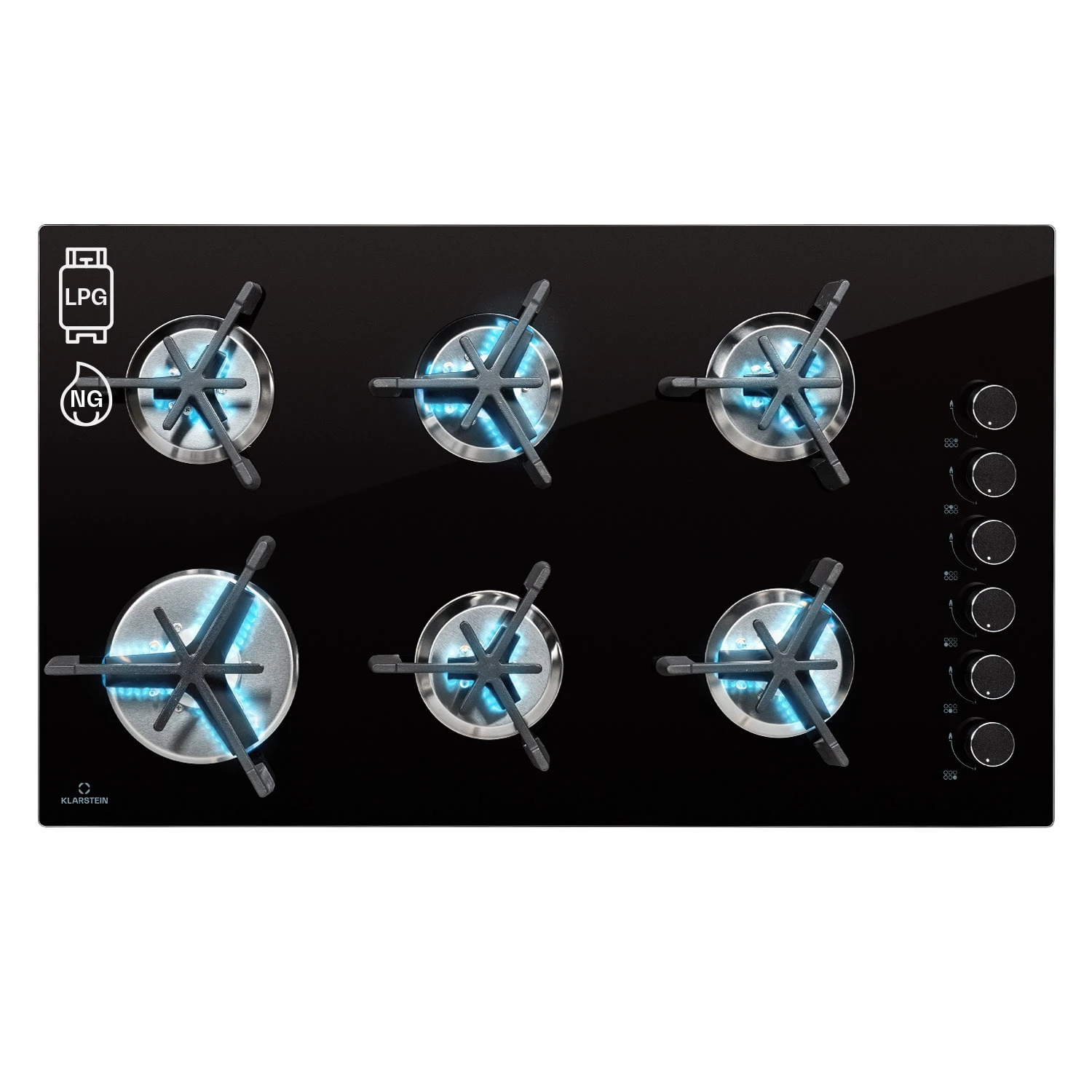 Trifecta 6 Gaskochfeld 6-flammig Gusseisen Glaskeramik 1 Trifecta 6 Gaskochfeld 6-flammig Gusseisen Glaskeramik