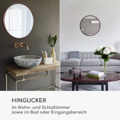 Fournier Wandspiegel Metallrahmen Rund 58,8 X 58,8 Cm -Haushaltsgeräte Geschäft 10039430 de 0003 logo