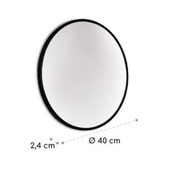 Fournier Wandspiegel Metallrahmen Rund Ø 40 Cm -Haushaltsgeräte Geschäft 10039432 yy 0006 logo