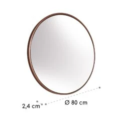 Fournier Wandspiegel Metallrahmen Rund Ø 80 Cm -Haushaltsgeräte Geschäft 10039437 yy 0006 logo