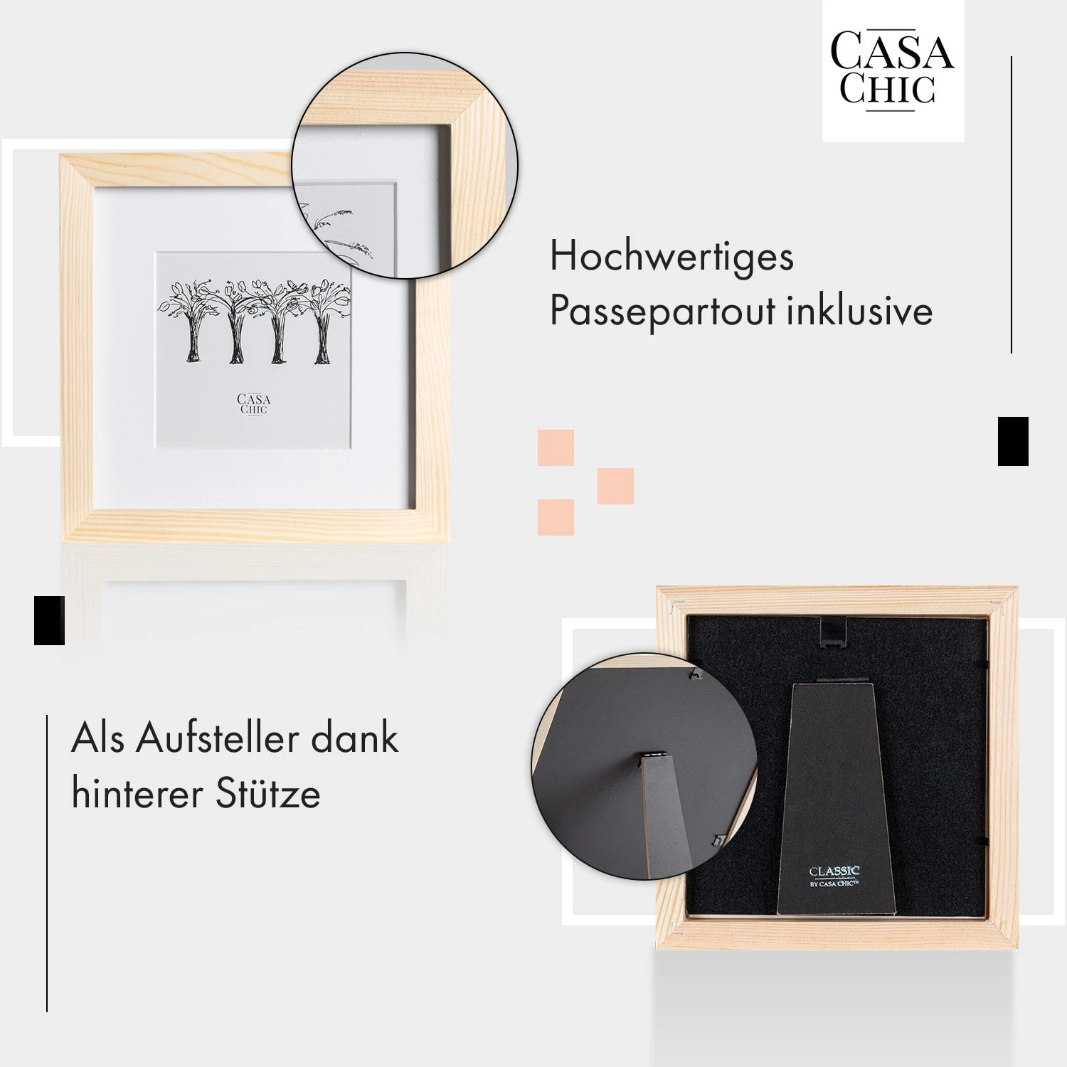 York Bilderrahmen Quadratisch 20 X 20 Cm Fotos Passepartout Glas 4 York Bilderrahmen Quadratisch 20 X 20 Cm Fotos Passepartout Glas – Bild 4