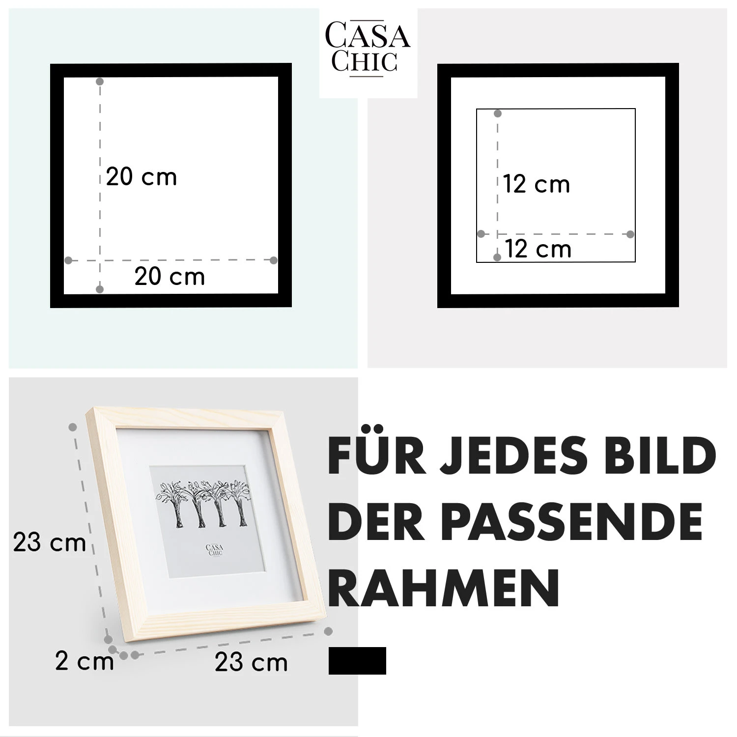 York Bilderrahmen Quadratisch 20 X 20 Cm Fotos Passepartout Glas 5 York Bilderrahmen Quadratisch 20 X 20 Cm Fotos Passepartout Glas – Bild 5