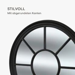 Leeds Wandspiegel Echtholzrahmen Rund Ø 90 Cm -Haushaltsgeräte Geschäft 10039470 de 0004 logo