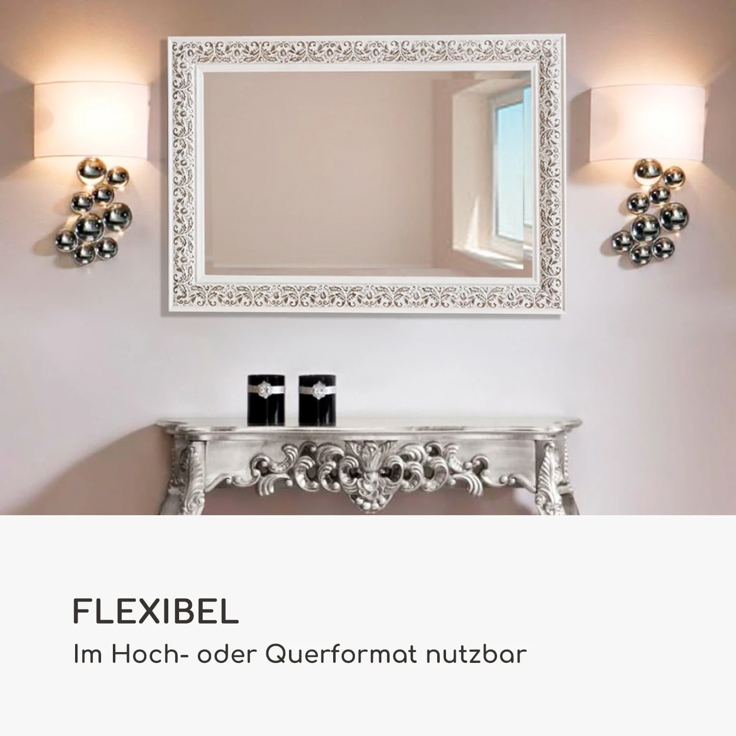 Stratford Wandspiegel Holzrahmen Rechteckig 90 X 60 Cm Vintage 2 Stratford Wandspiegel Holzrahmen Rechteckig 90 X 60 Cm Vintage – Bild 2