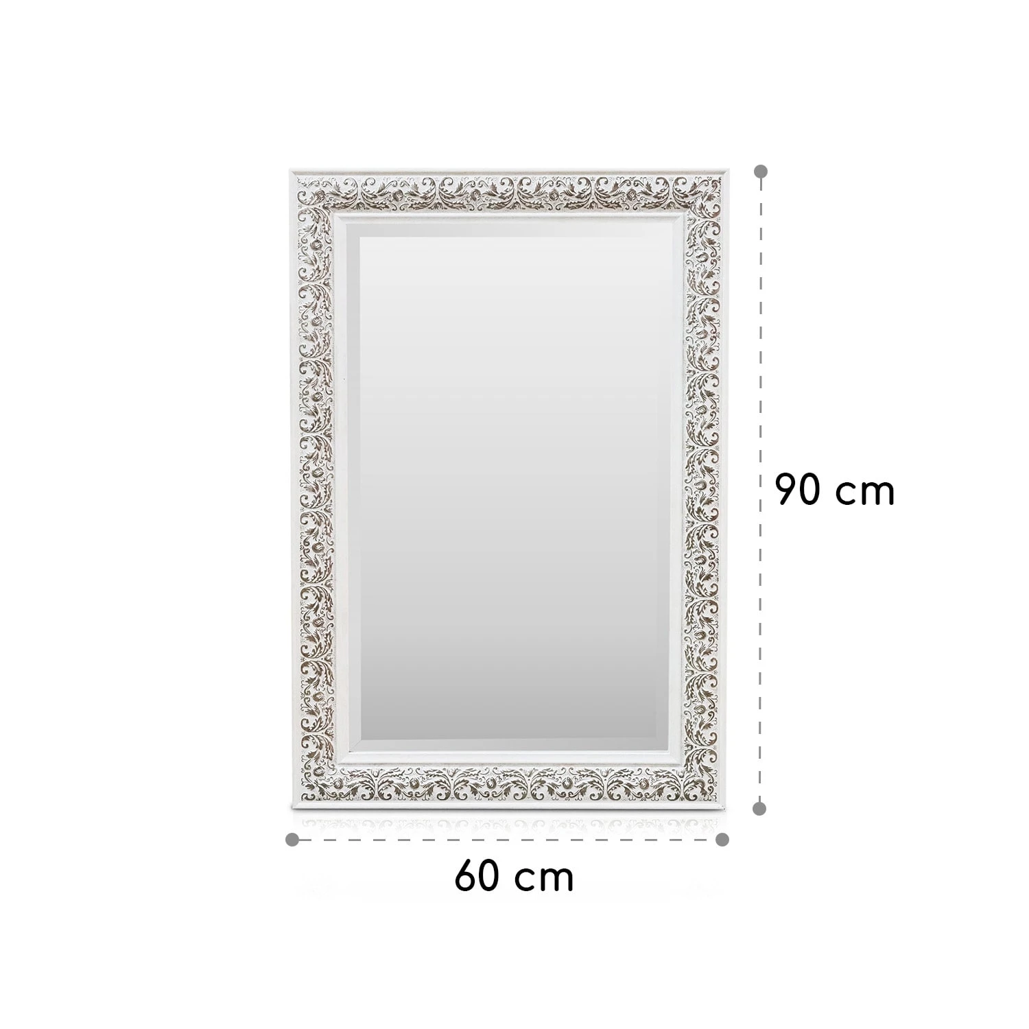 Stratford Wandspiegel Holzrahmen Rechteckig 90 X 60 Cm Vintage 7 Stratford Wandspiegel Holzrahmen Rechteckig 90 X 60 Cm Vintage – Bild 7