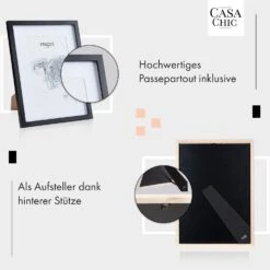 Bristol Bilderrahmen Glasscheibe 30 X 40 Cm Mit Passepartout Echtholz -Haushaltsgeräte Geschäft 10039484 de 0004 usp