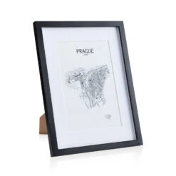 Bristol Bilderrahmen Glasscheibe 30 X 40 Cm Mit Passepartout Echtholz