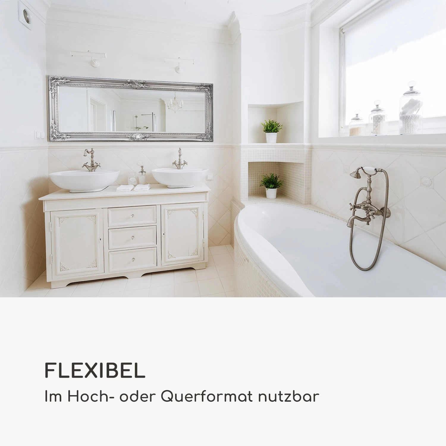 Ashford Standspiegel Massivholzrahmen Rechteckig 130 X 45 Cm 2 Ashford Standspiegel Massivholzrahmen Rechteckig 130 X 45 Cm – Bild 2