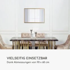 Croxley Wandspiegel Metallrahmen Rechteckig 90 X 60 Cm 8 Croxley Wandspiegel Metallrahmen Rechteckig 90 X 60 Cm -Haushaltsgeräte Geschäft 10039497 de 0003 logo