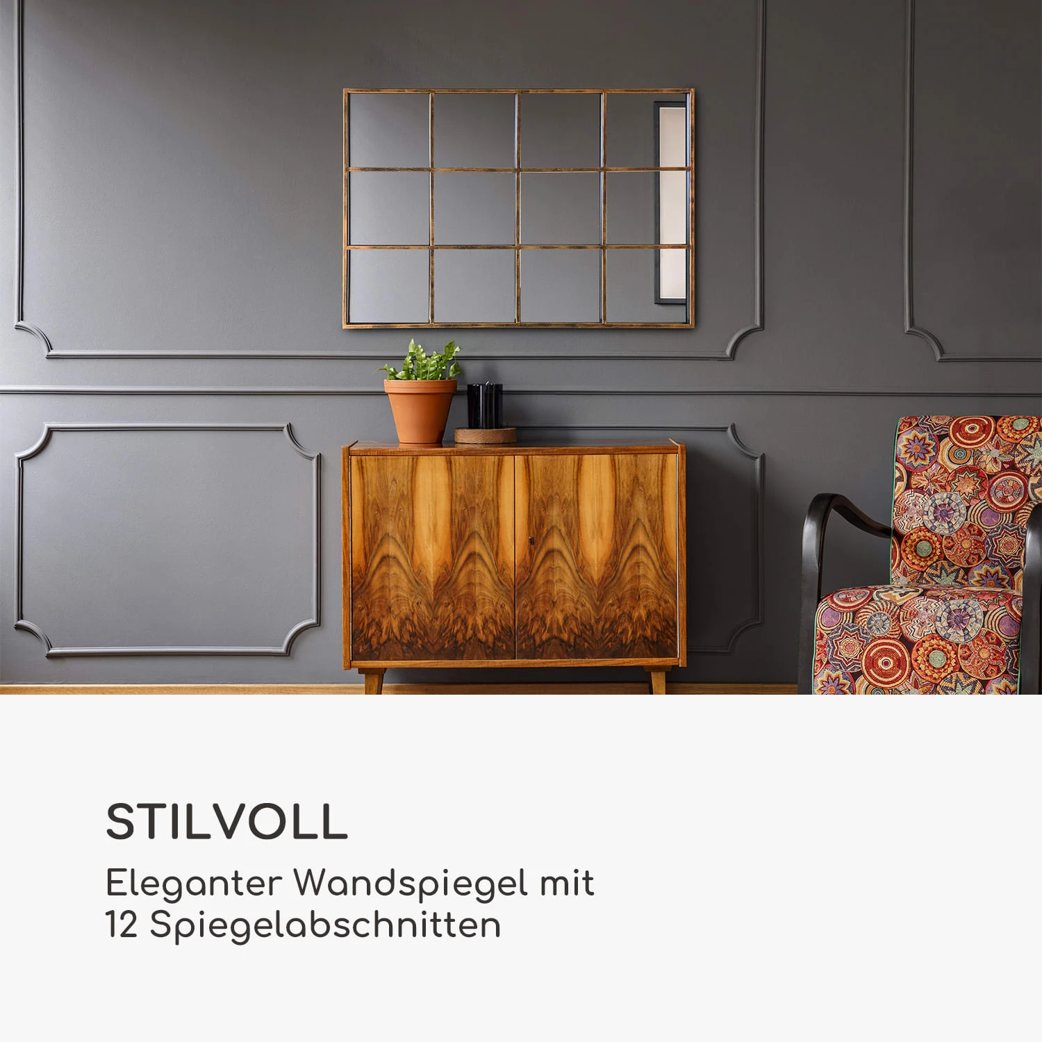 Soho Fensterspiegel Metallrahmen Rechteckig 90 X 60 Cm Vintage 2 Soho Fensterspiegel Metallrahmen Rechteckig 90 X 60 Cm Vintage – Bild 2