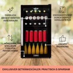 Beersafe 3XL Onyx Kühlschrank 98 Liter 4 Böden Panoramaglastür 11 Beersafe 3XL Onyx Kühlschrank 98 Liter 4 Böden Panoramaglastür -Haushaltsgeräte Geschäft 10039655 DE 0005 usp