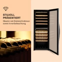 Klarstein Vinamour 77 Duo Weinkühlschrank 191 Liter 5 - 20 °C 2 Kühlzonen 11 Klarstein Vinamour 77 Duo Weinkühlschrank 191 Liter 5 - 20 °C 2 Kühlzonen -Haushaltsgeräte Geschäft 10039771 de 0003 logo