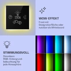 Mojave 500 Smart 2-in-1 Heizgerät Infrarot Konvektor 60x60cm 500W RGB-Licht -Haushaltsgeräte Geschäft 10039810 de 0003 logo