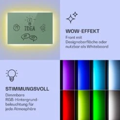 Mojave 750 Smart 2-in-1 Heizgerät Infrarot Konvektor 85x60cm 750W RGB-Licht -Haushaltsgeräte Geschäft 10039818 de 0003 logo