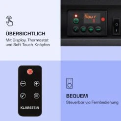 Dukono Elektrokamin 1800 W LED-Flammen Heizlüfter Timer Holzfach -Haushaltsgeräte Geschäft 10039850 de 0005 logo