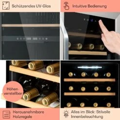 Vinamour 16 Uno Weinkühlschrank 16Fl./42l 5-18°C 41dB Glas -Haushaltsgeräte Geschäft 10039897 de 0005 usp