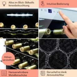Shiraz 16 Quartz Weinkühlschrank 42l Touch-Bedienfeld 160 W 5-18 °C -Haushaltsgeräte Geschäft 10039901 DE 0005 usp