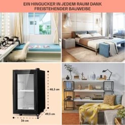 Brooklyn 23 Slim Kühlschrank LED Kunststoff-Einsatz Glastür -Haushaltsgeräte Geschäft 10039904 DE 0006 usp