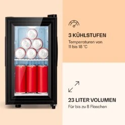 Brooklyn 23 Slim Kühlschrank LED Kunststoff-Einsatz Glastür -Haushaltsgeräte Geschäft 10039904 de 0003 logo