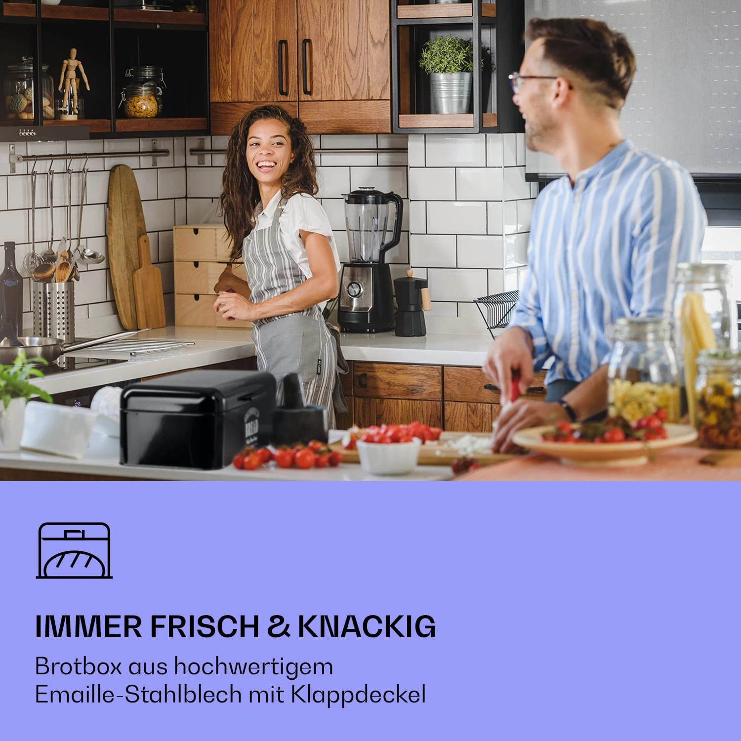 Delaware Brotkasten Metall 42 X 16 X 24,5 Cm Klappdeckel Lüftungslöcher 2 Delaware Brotkasten Metall 42 X 16 X 24,5 Cm Klappdeckel Lüftungslöcher – Bild 2