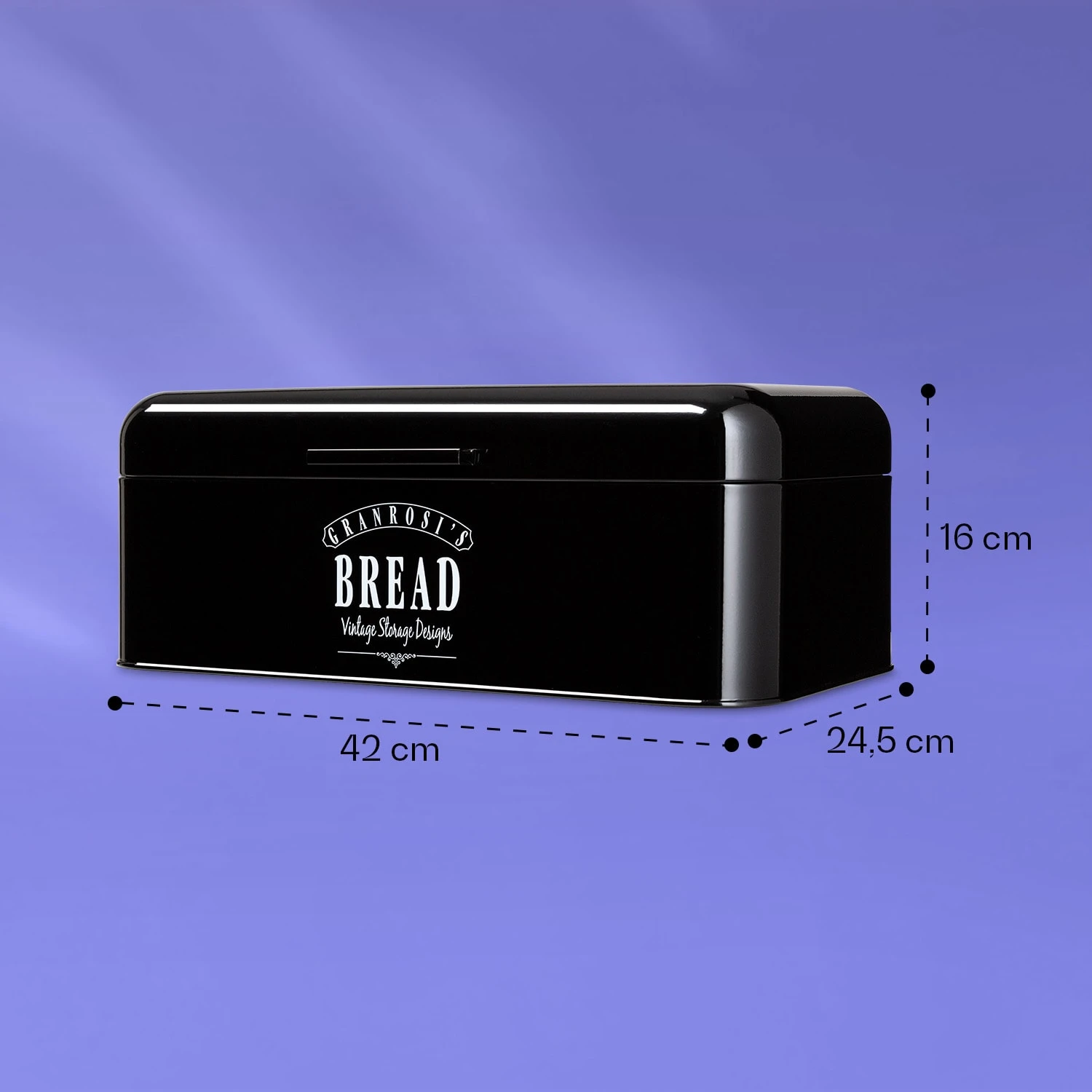 Delaware Brotkasten Metall 42 X 16 X 24,5 Cm Klappdeckel Lüftungslöcher 6 Delaware Brotkasten Metall 42 X 16 X 24,5 Cm Klappdeckel Lüftungslöcher – Bild 6