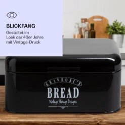 Delaware Brotkasten Metall 30 X 16 X 20,5 Cm Klappdeckel Lüftungslöcher -Haushaltsgeräte Geschäft 10039910 de 0004 logo