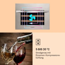 Vinsider 24 Built-In Uno Weinkühlschrank Einbaugerät 1 Zone 24 Flaschen Edelstahl -Haushaltsgeräte Geschäft 10039913 de 0003 logo