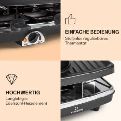 Entrecote 2-in-1 Raclette-Grill & Fondue Naturstein 1100W 8 Personen -Haushaltsgeräte Geschäft 10039922 de 0004 logo
